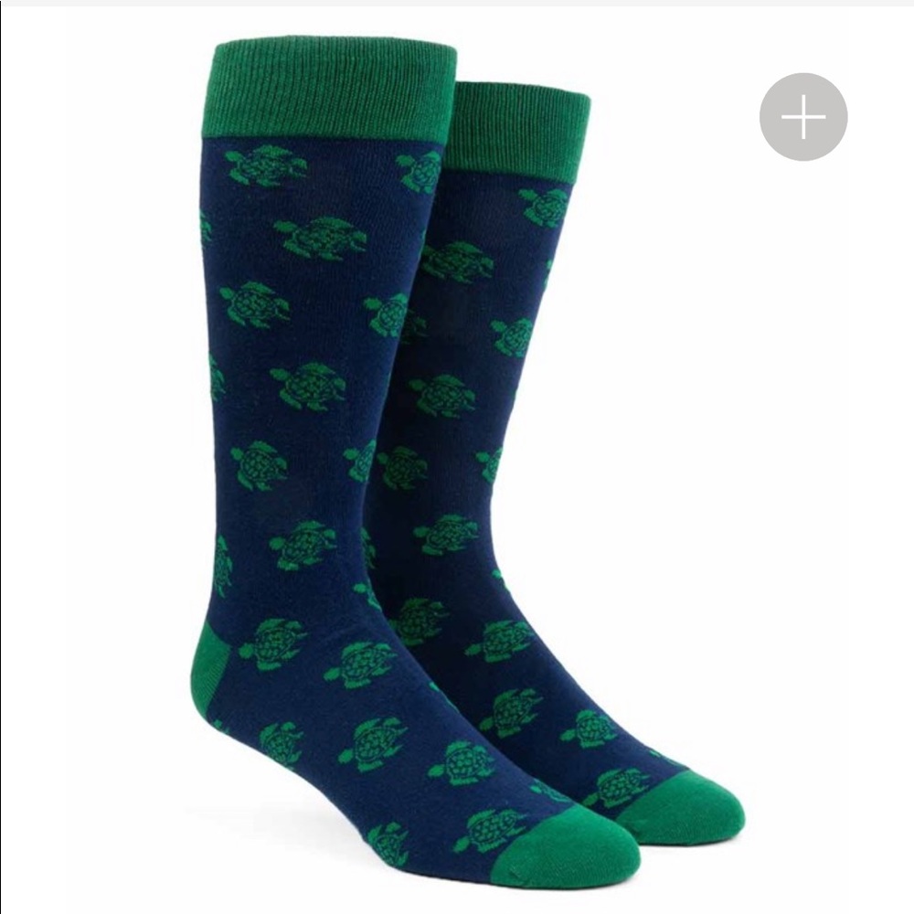 Men’s tie bar turtle socks